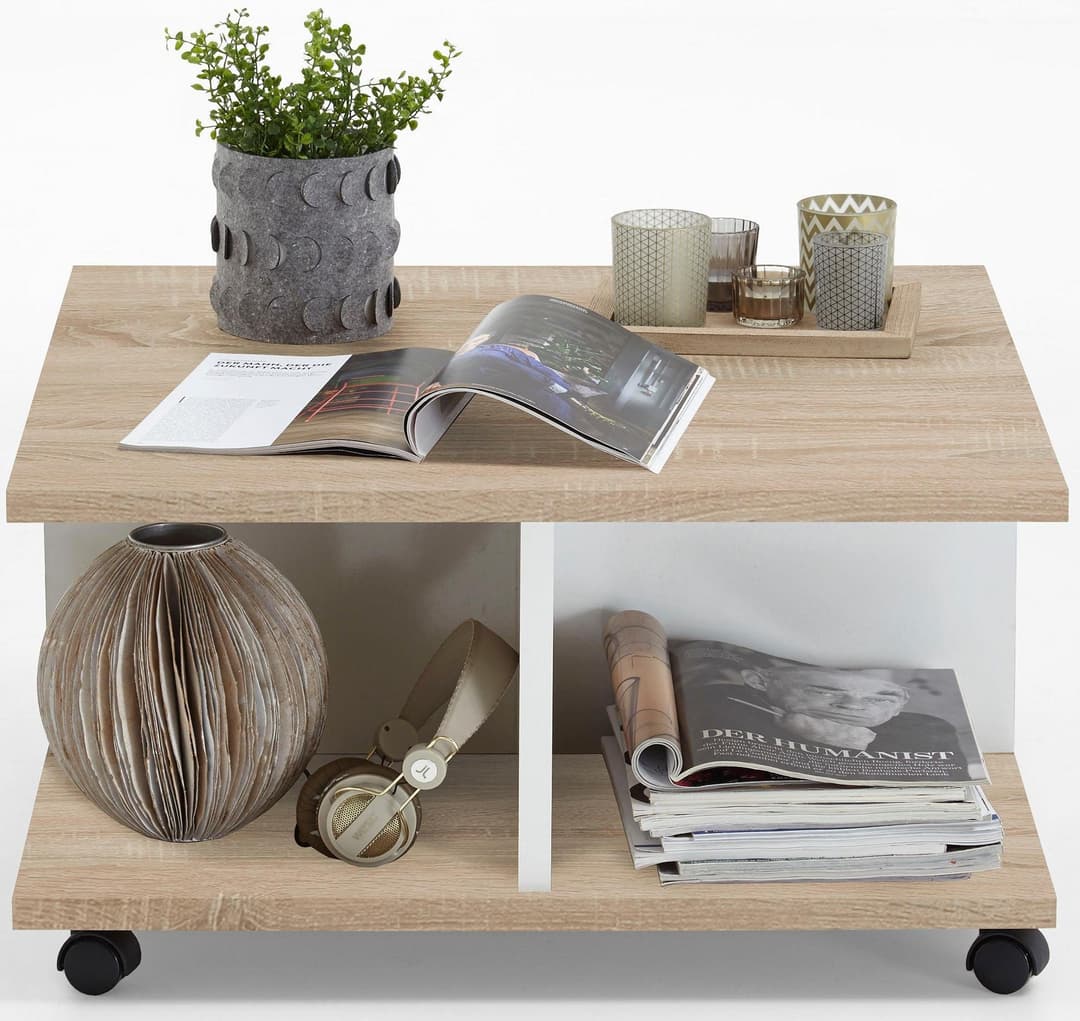 FMD Couchtisch Twin | Holztöne