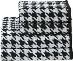 done.® Handtuch Set Daily Shapes Bird | Schwarz