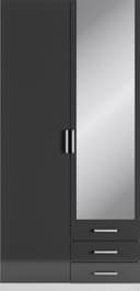 priess Kleiderschrank Amsterdam | Schwarz 3