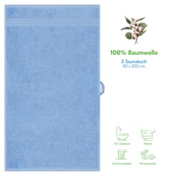 HAMMETEX Saunatuch | Blau