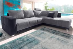 Jockenhöfer Gruppe Ecksofa Orlando | Schwarz