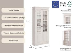 OTTO home Glasvitrine Teresa | Weiß