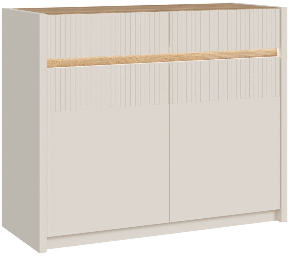 FORTE Oak Squere Kommode | Beige
