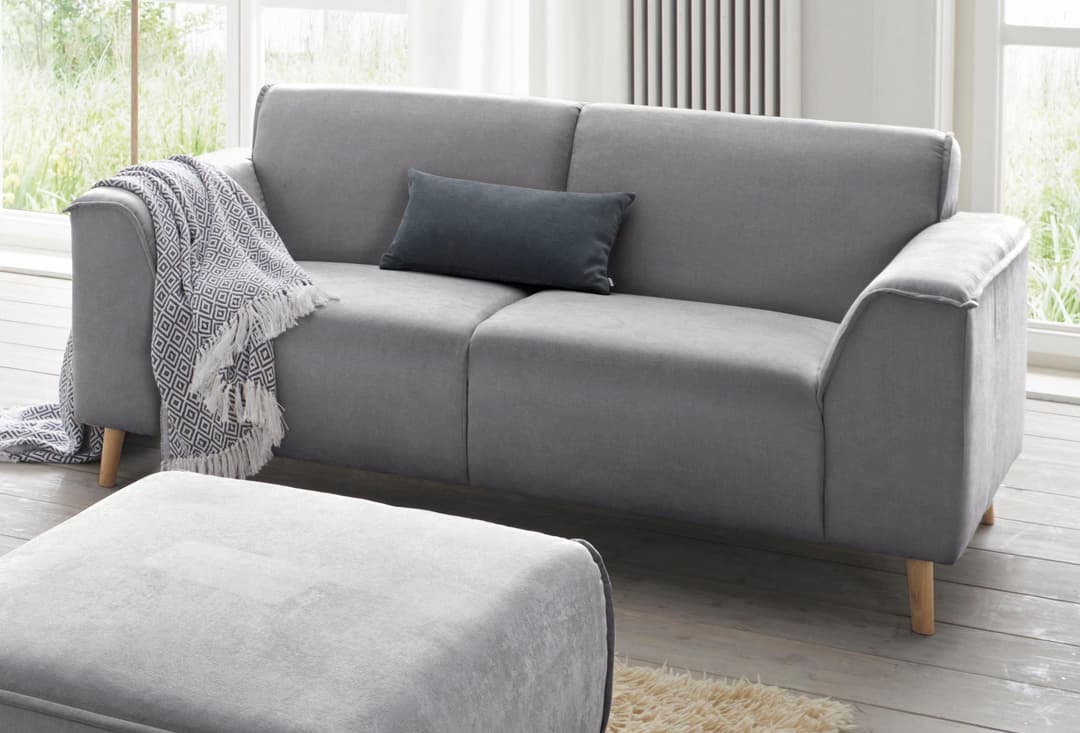 Home affaire Janek 2-Sitzer Sofa | Grau