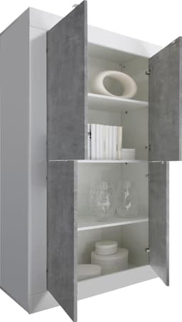 Home affaire Highboard Basic | Weiß