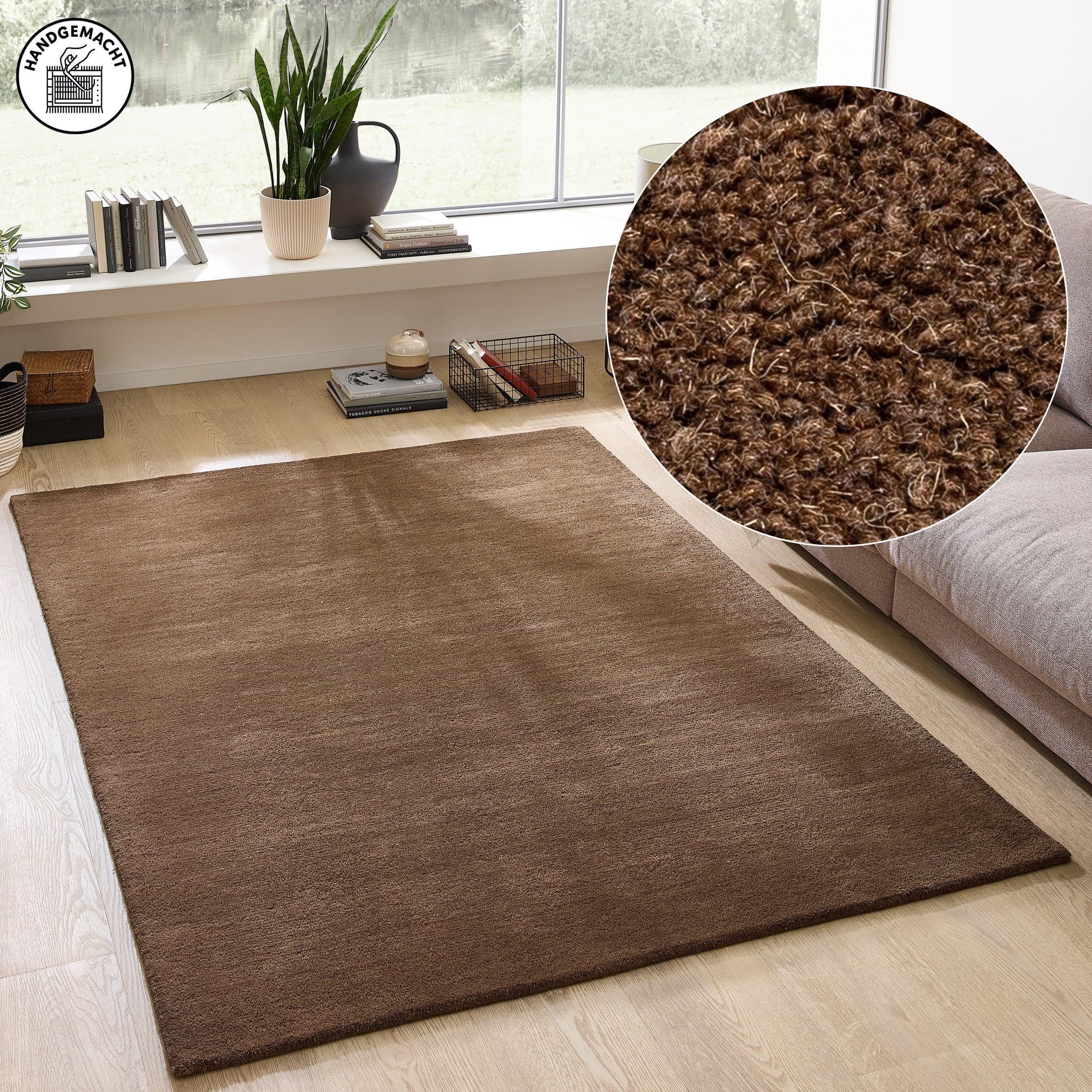 OTTO home Wollteppich Gabbo Natur | Braun