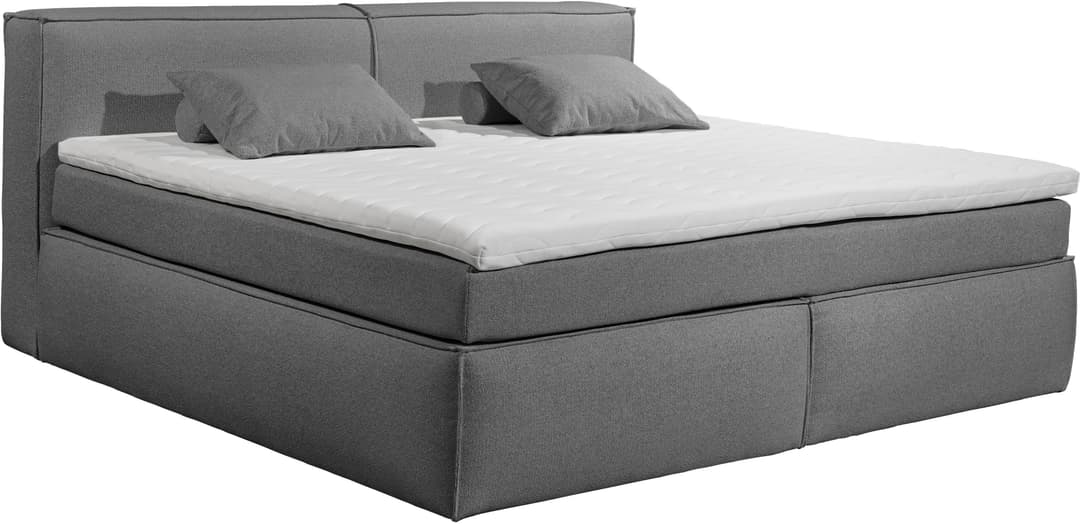 ED EXCITING DESIGN Boxspringbett Sandon | Grau