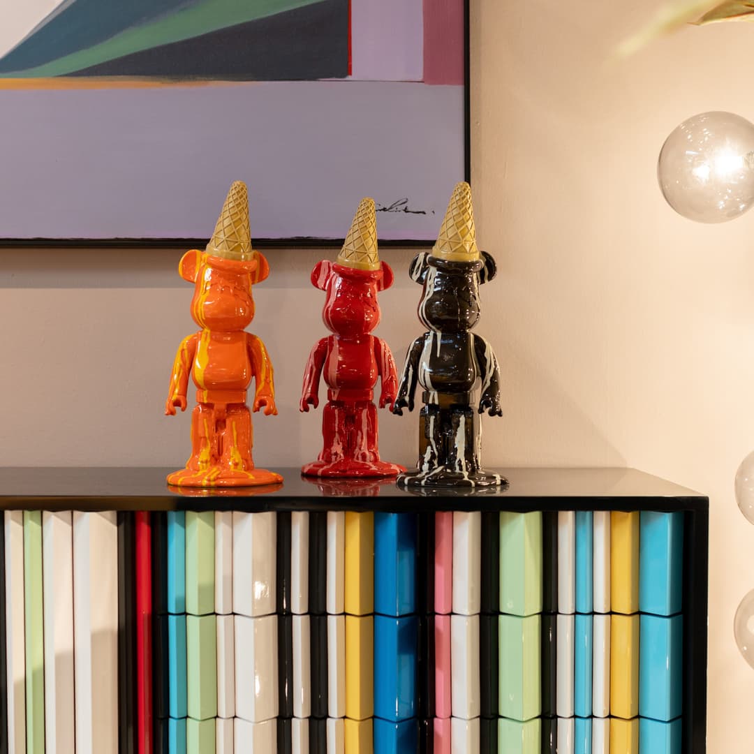Kare Design Dekofigur Gelato Bear | Rot