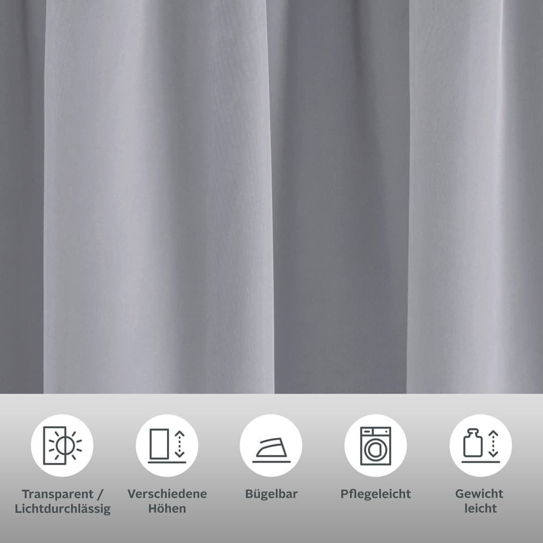 OTTO home Gardine XANA | Grau
