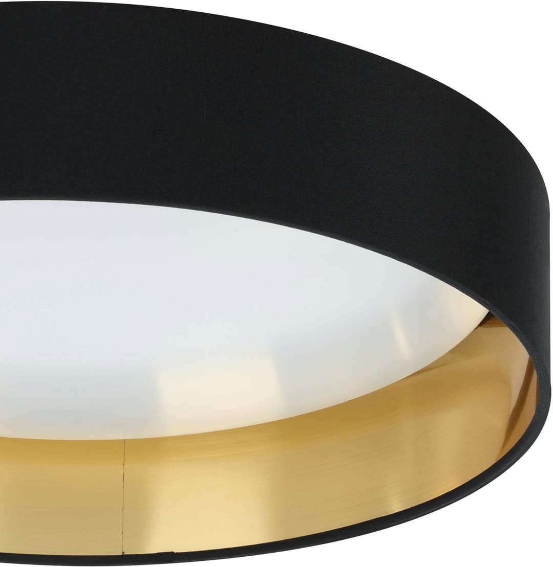 EGLO LED Deckenleuchte Maserlo | Schwarz
