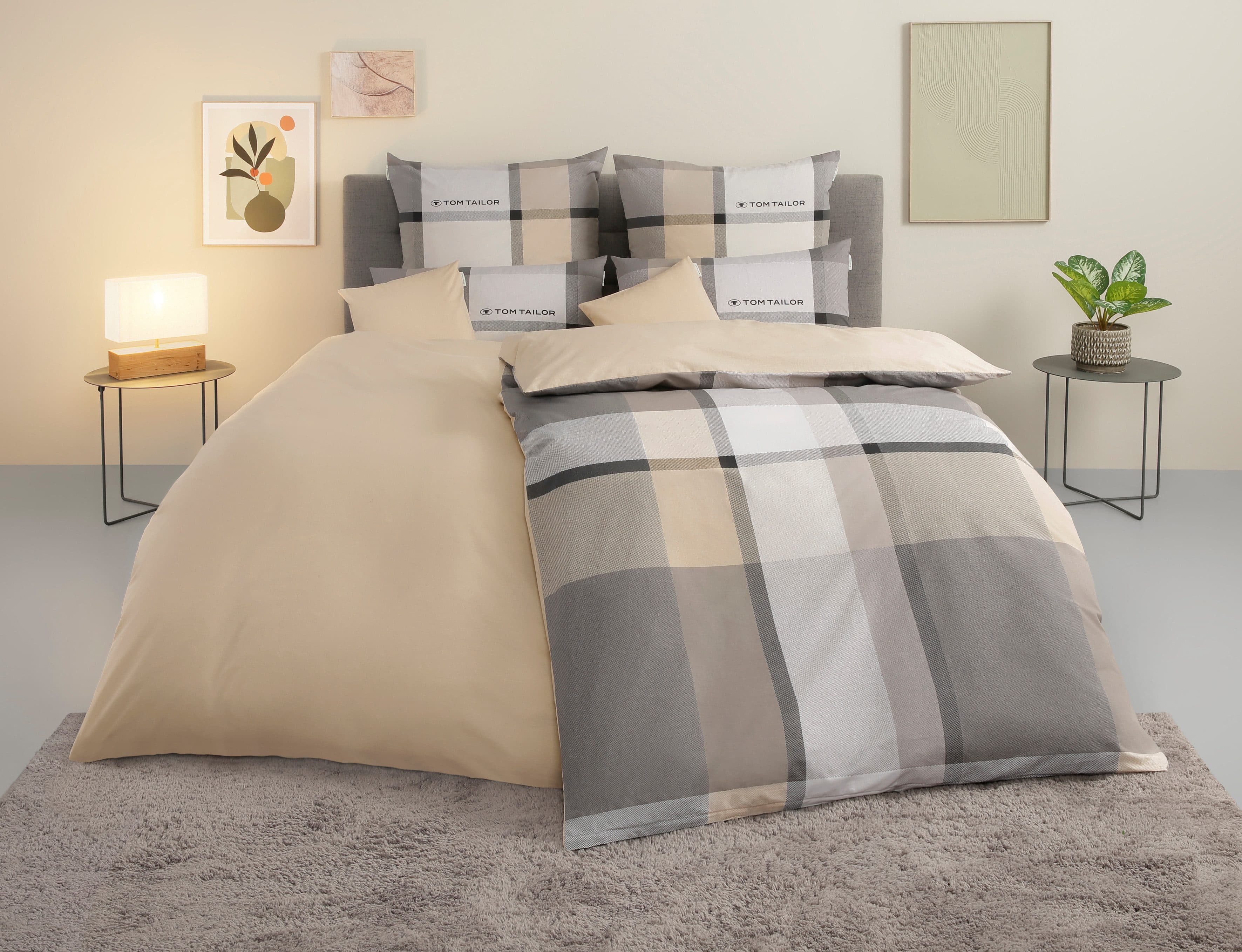 TOM TAILOR HOME Bettwäsche Lenny | Beige