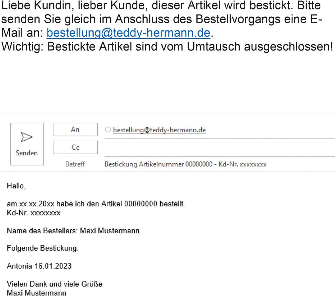 Teddy Hermann Kuscheltier Teddy braun mit rosa Halstuch, 30 cm | Braun