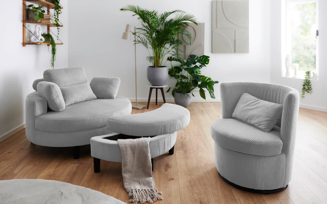 ATLANTIC home collection Drehsessel Keno | Grau