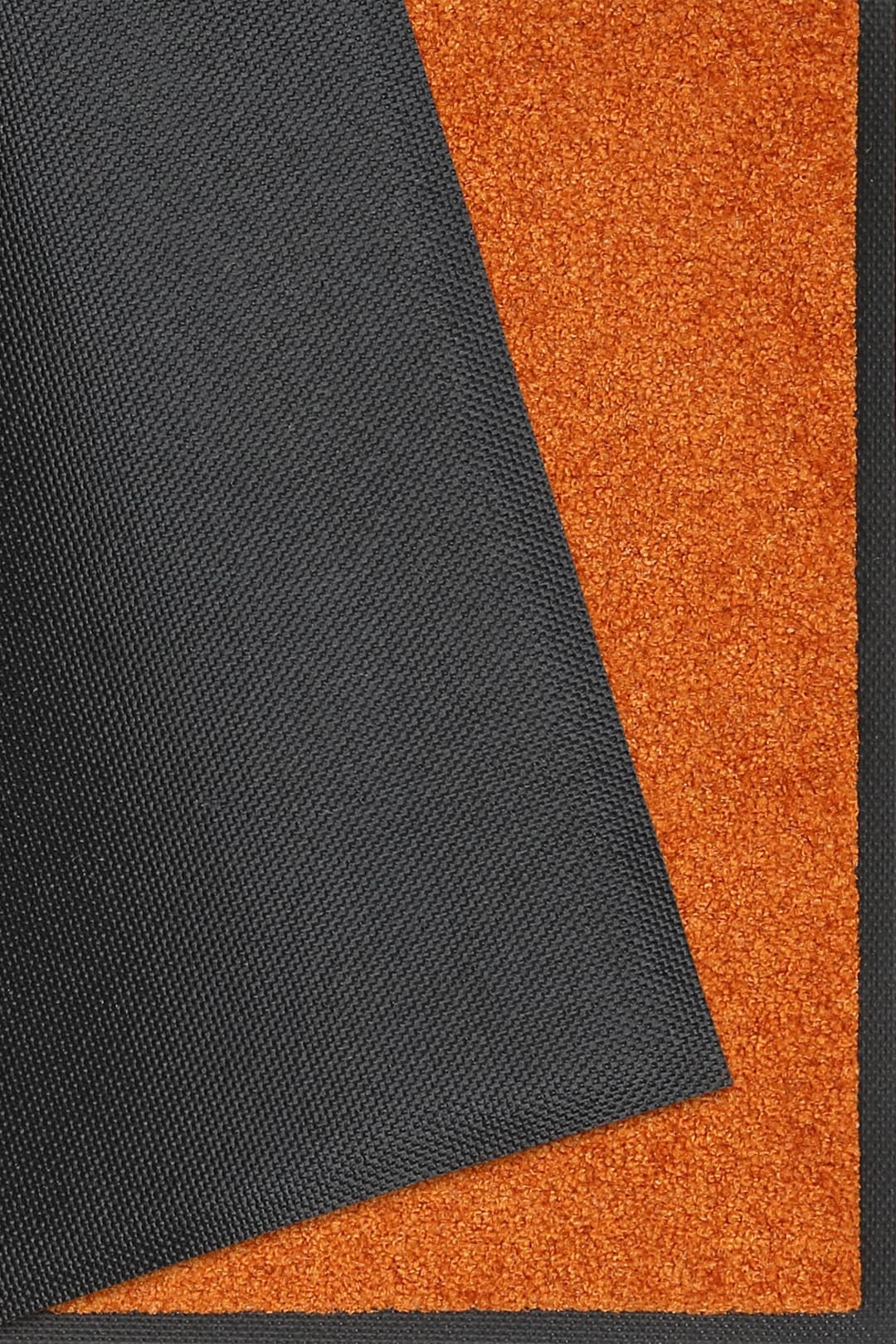wash+dry by Kleen-Tex Fußmatte Trend Uni | Orange