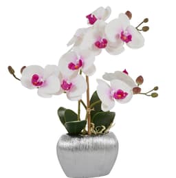 Kunstpflanze Orchidee | Weiß
