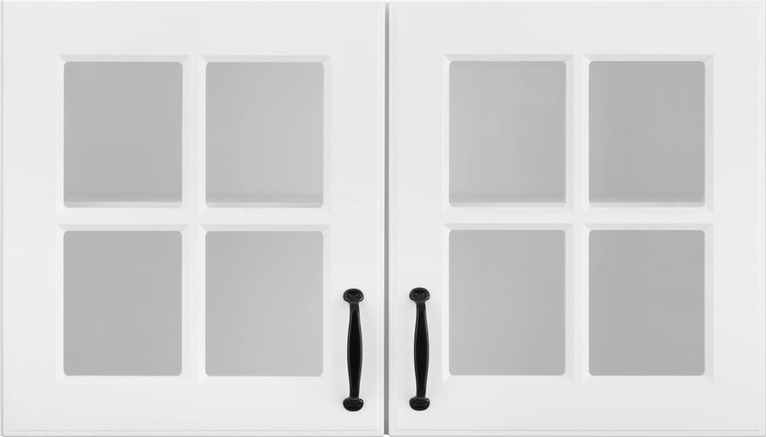 wiho Küchen Glashängeschrank Erla | Weiß