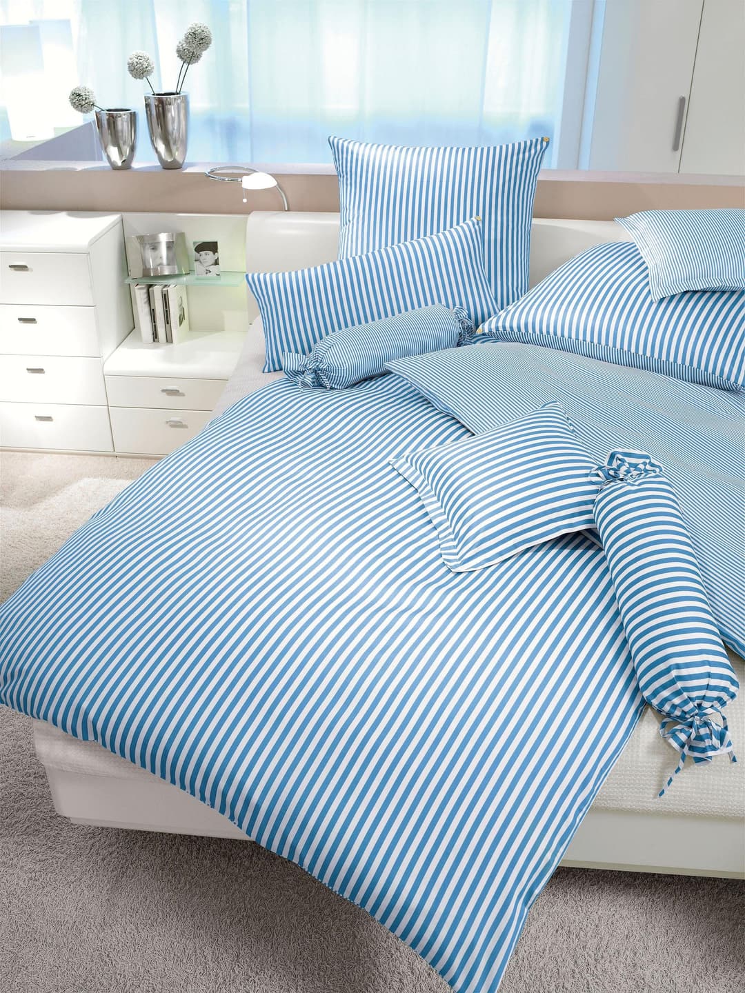 Janine Kissenbezug Modernclassic | Blau