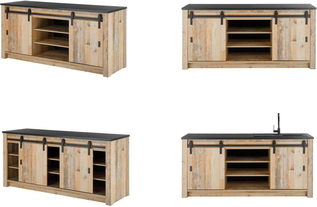 Home affaire Spülenschrank Sherwood | Holztöne