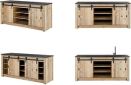 Home affaire Spülenschrank Sherwood | Holztöne