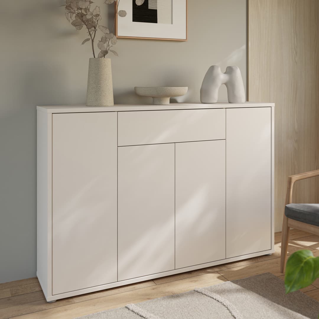 FORTE Schuhschrank Alice Springs | Weiß