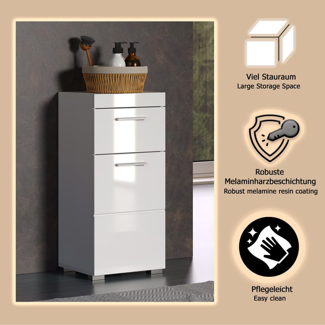 welltime Avena Unterschrank | Weiß
