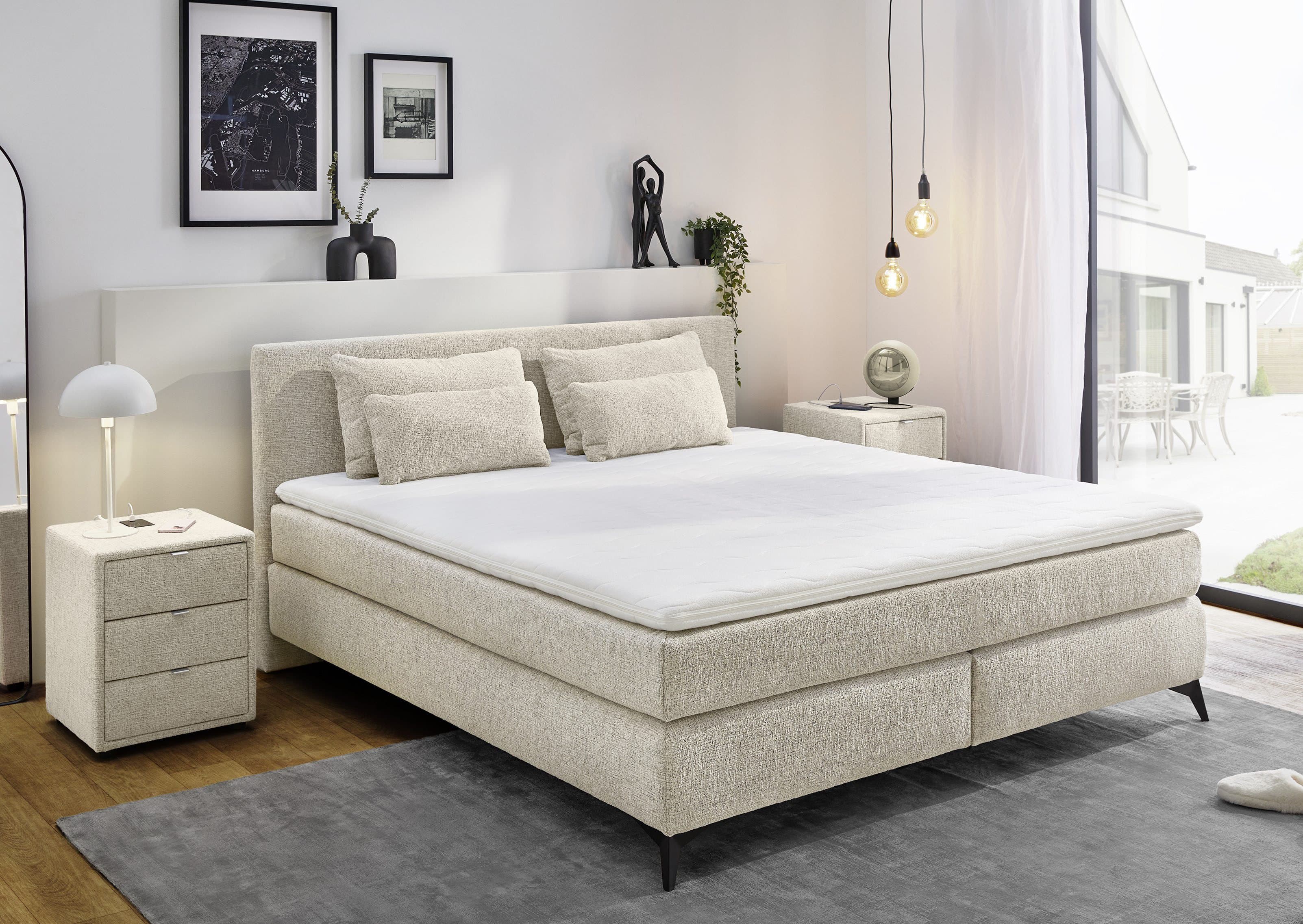 Jockenhöfer Gruppe Boxspringbett Paulina | Beige