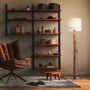 NOWA Stehlampe NORIN | Holztöne 2