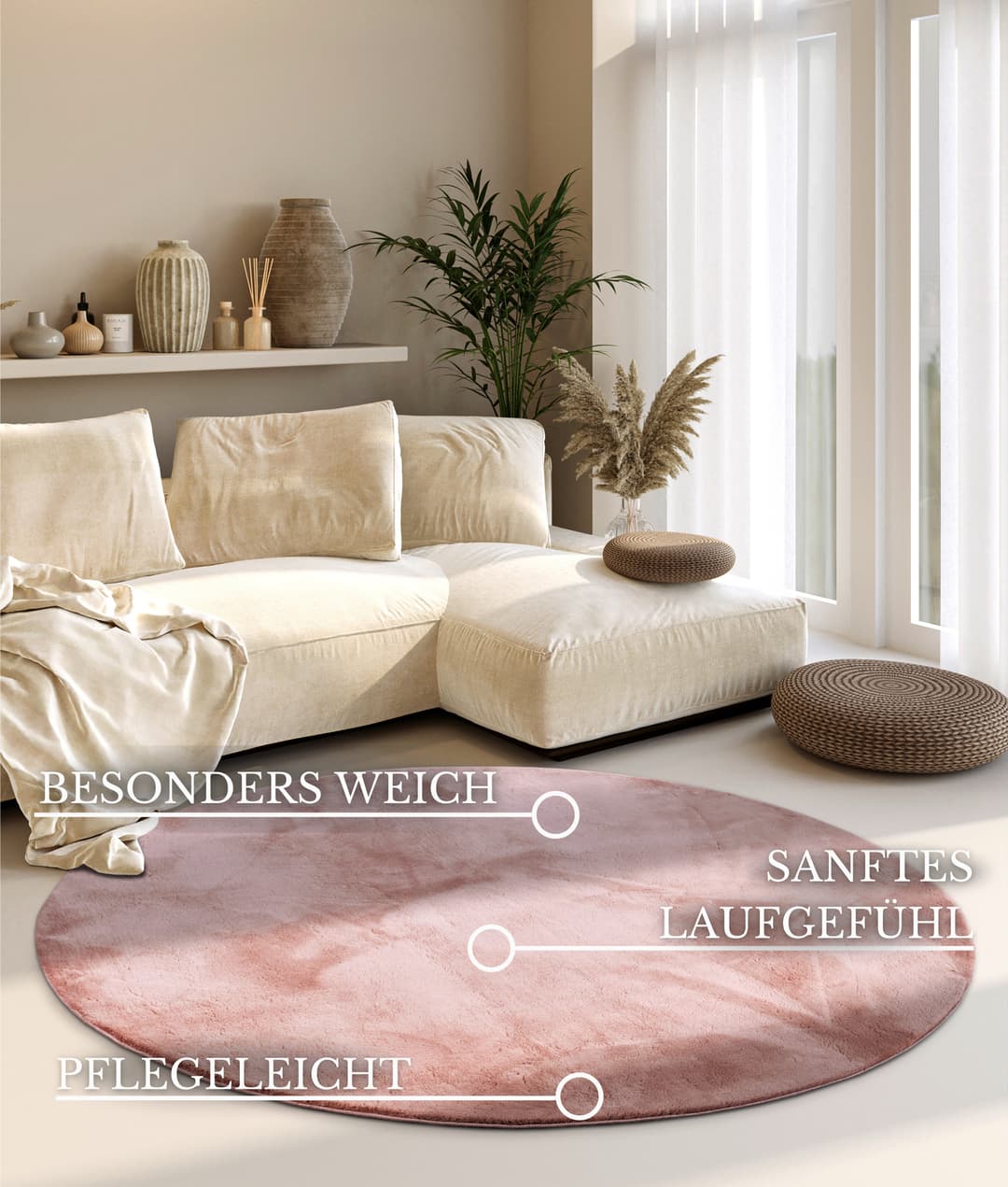 Villeroy & Boch Teppich Leon | Rosa