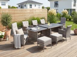 KONIFERA Garten-Essgruppe Parla | Grau
