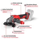 Einhell Akku-Winkelschleifer AXXIO 18/125 | Mehrfarbig 3