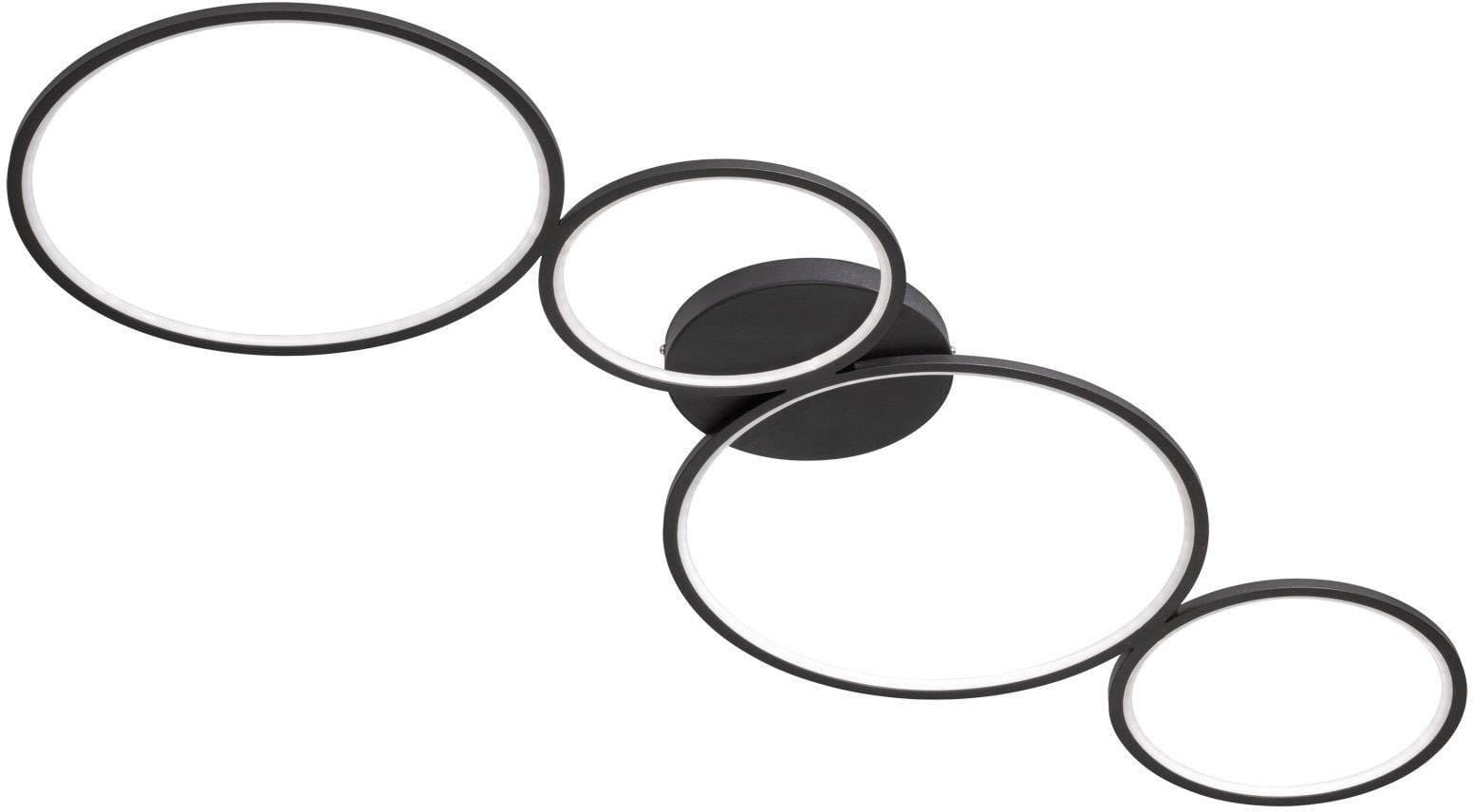 TRIO Leuchten LED Deckenleuchte Rondo | Schwarz