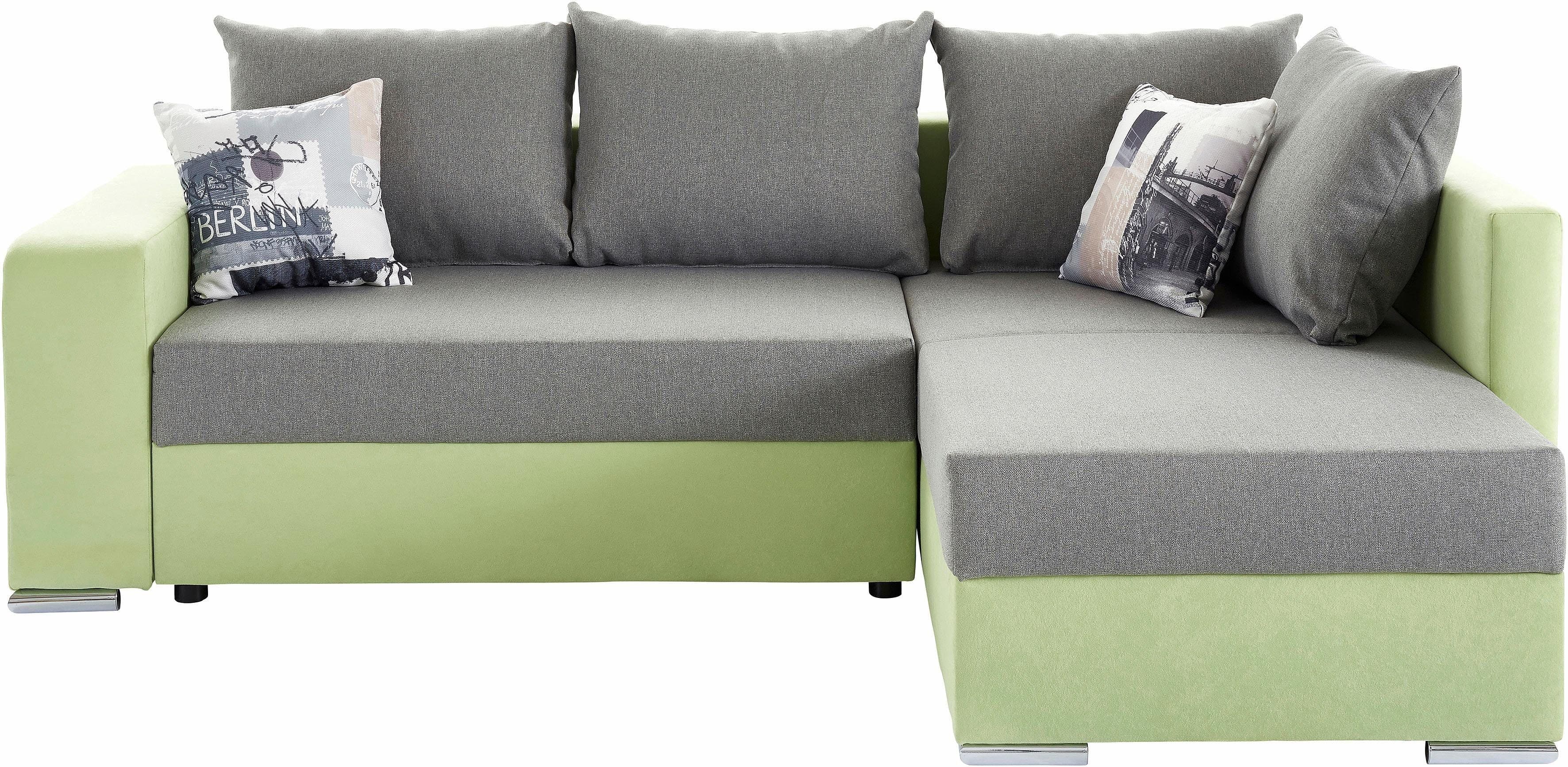 COLLECTION AB Ecksofa John | Grün