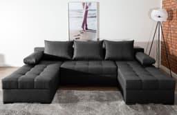 COLLECTION AB Wohnlandschaft Josy U-Form | Schwarz