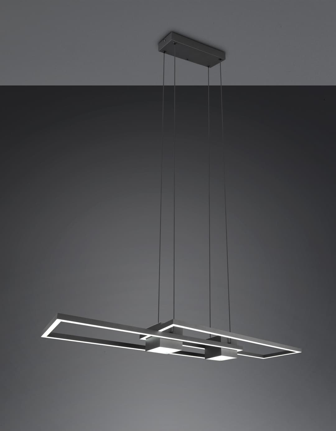 TRIO Leuchten ALBANY LED Pendelleuchte | Schwarz