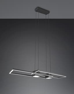 TRIO Leuchten ALBANY LED Pendelleuchte | Schwarz