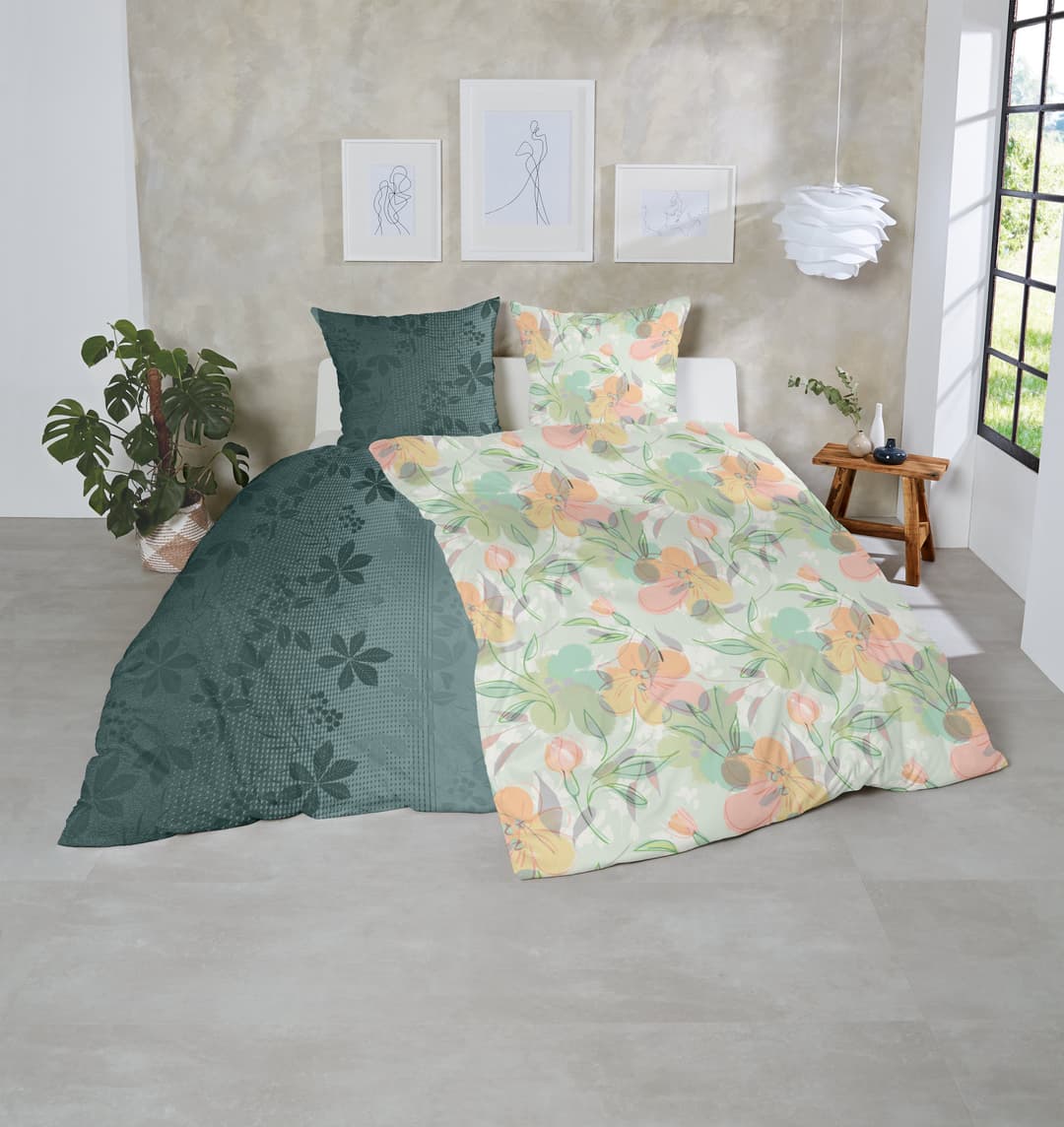 Primera Bettwäsche Floris | Grün