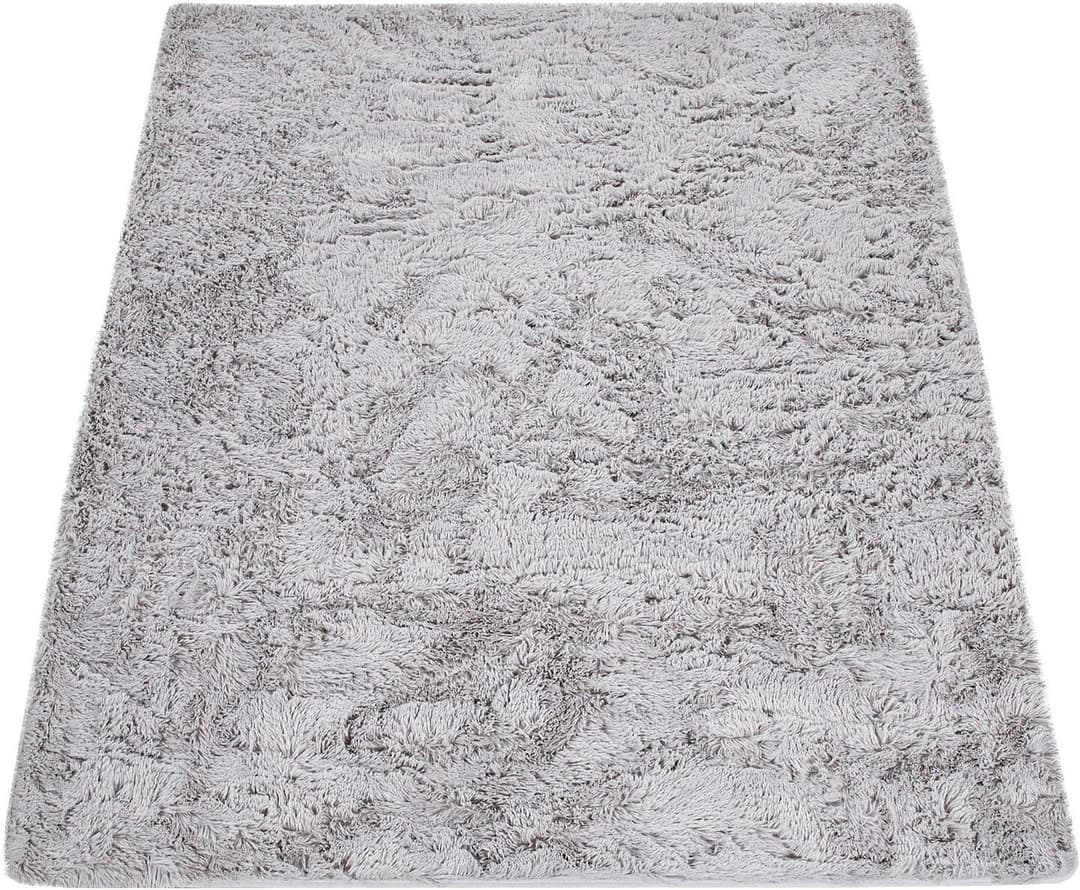 Paco Home Hochflor-Teppich Silky 591 | Grau