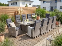 KONIFERA Garten-Essgruppe Monaco | Braun