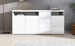 borchardt Möbel Highboard Kapstadt | Weiß