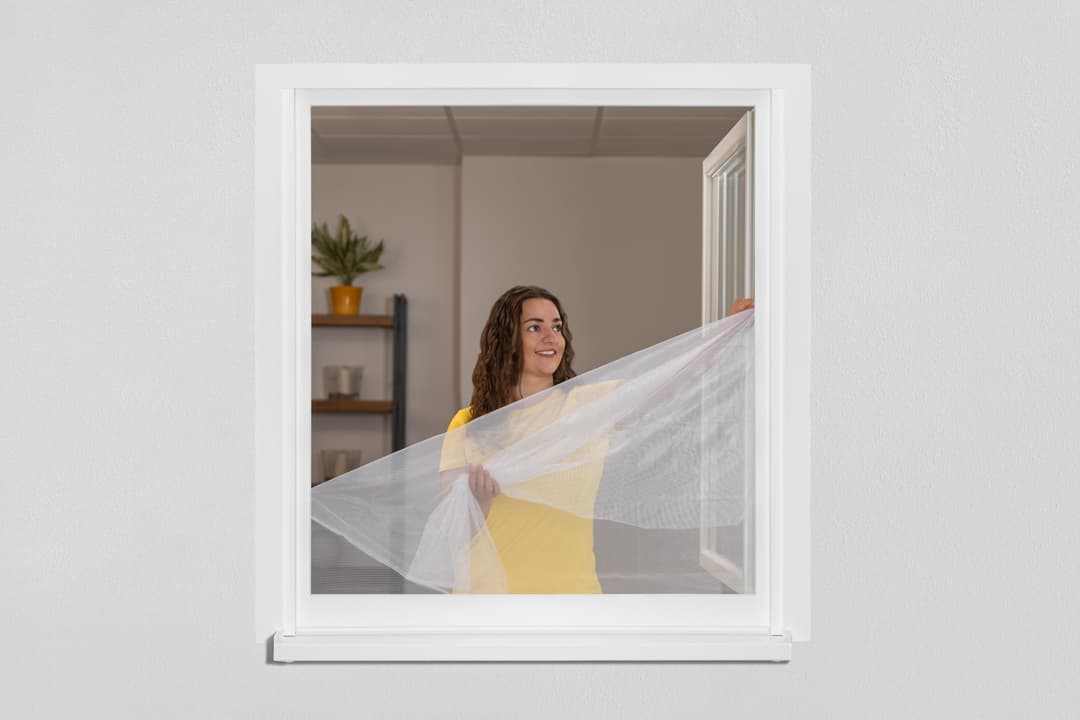 SCHELLENBERG Fliegengitter-Gewebe für Fenster | Weiß