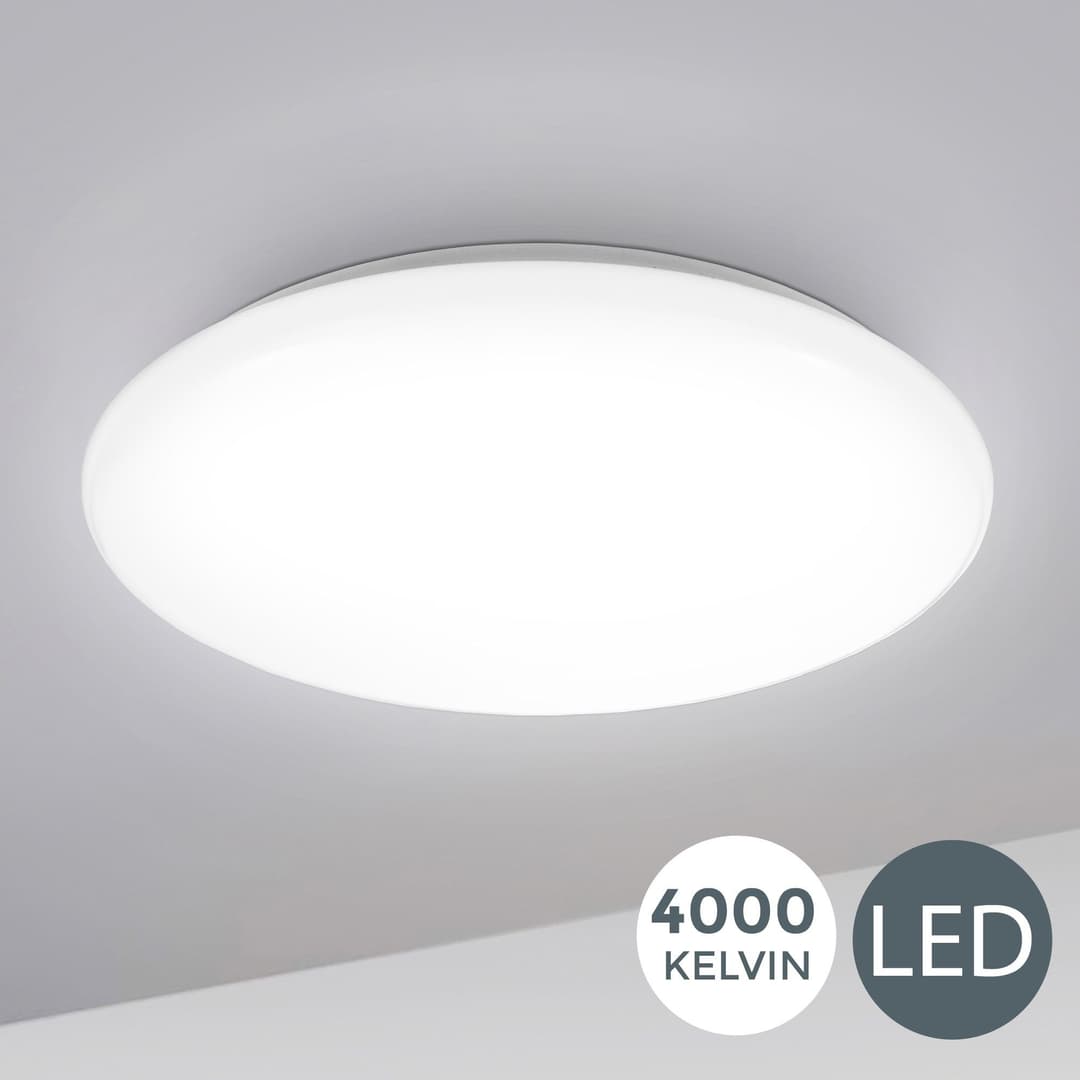 B.K.Licht LED Deckenleuchte Leonis | Weiß