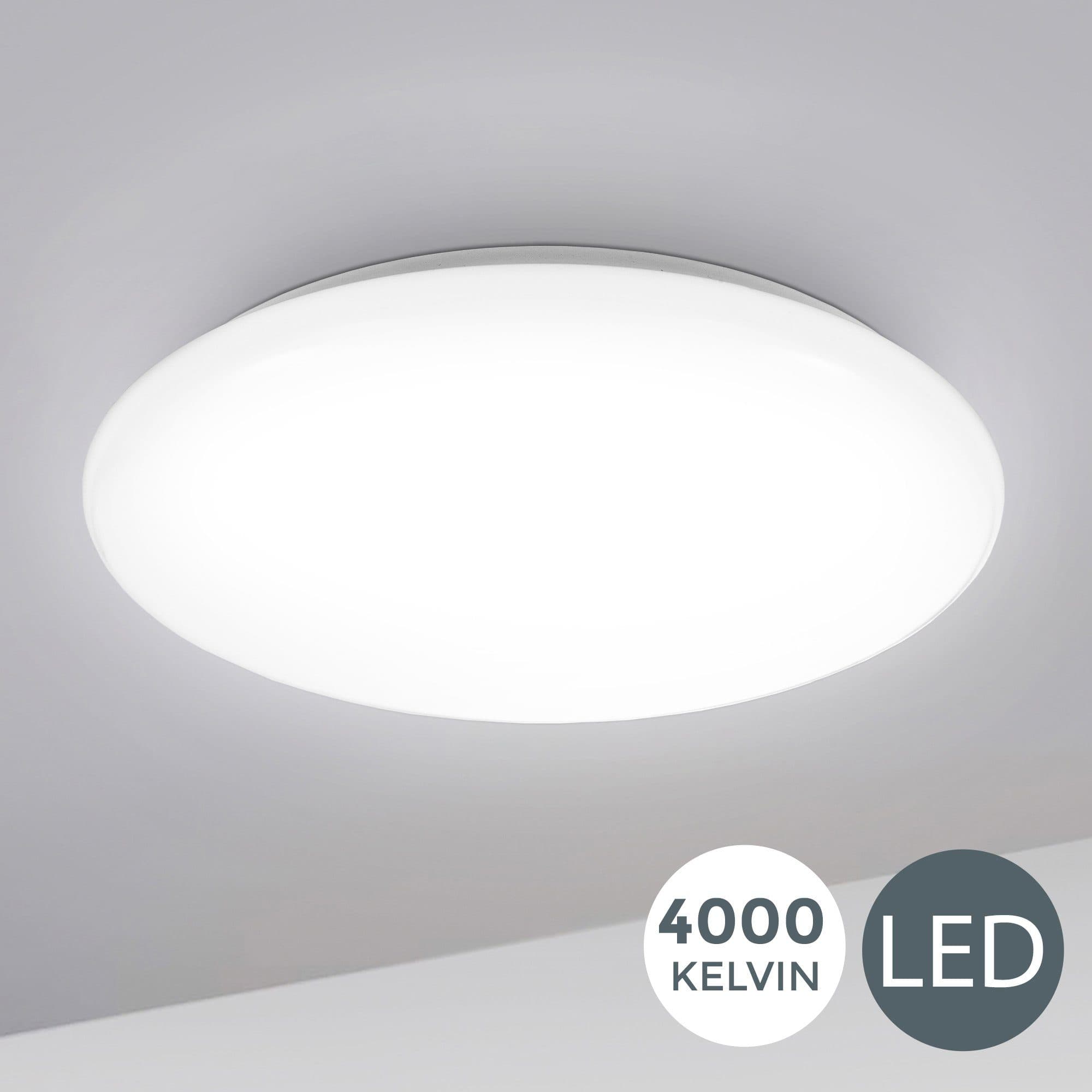 B.K.Licht LED Deckenleuchte Leonis | Weiß
