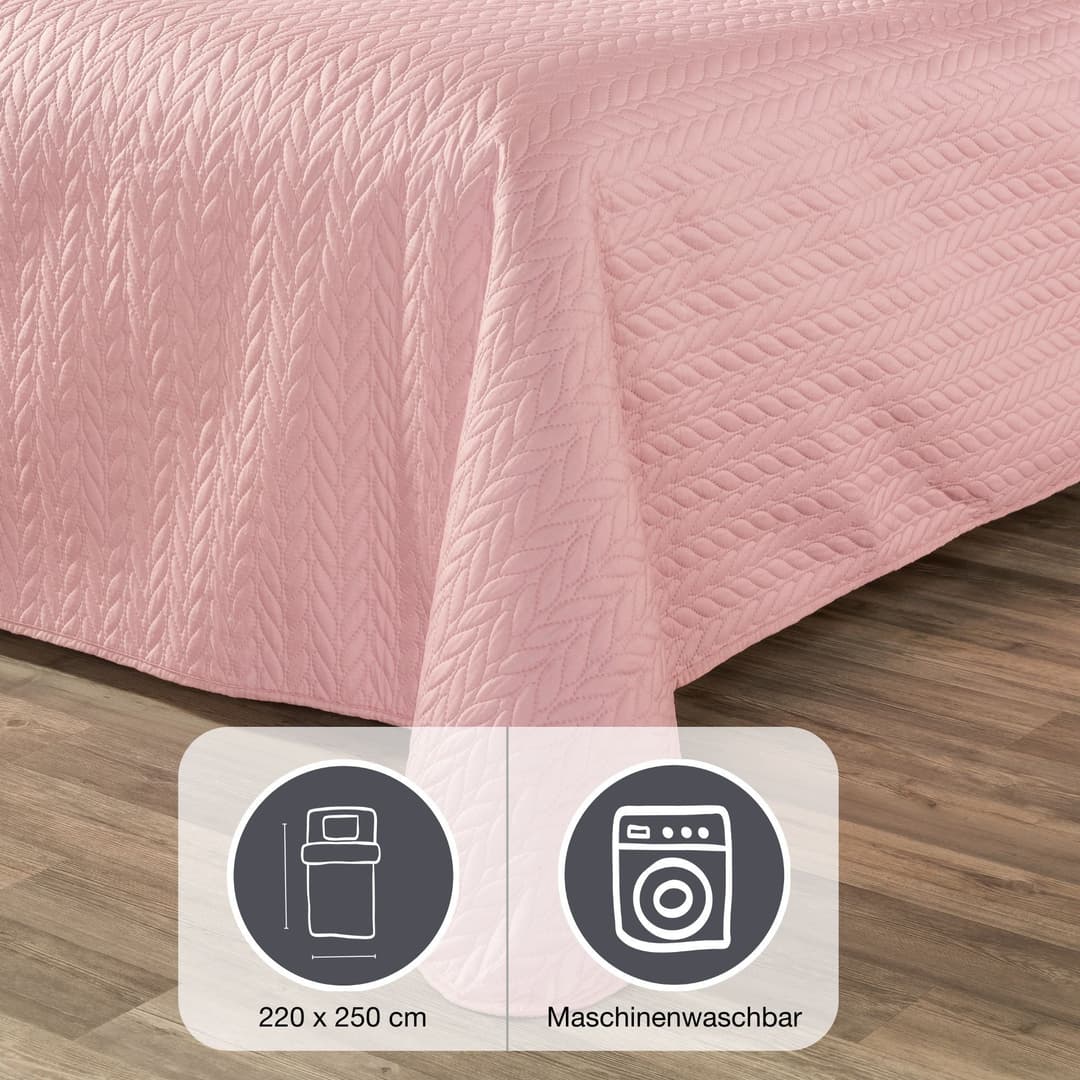 IBENA Tagesdecke Sonio | Rosa