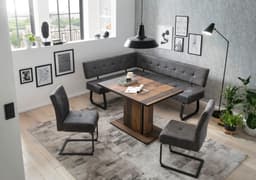 HELA Eckbank LUISE Polsterbank Esszimmer | Grau