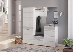 Home affaire Garderobenschrank Malmö | Weiß