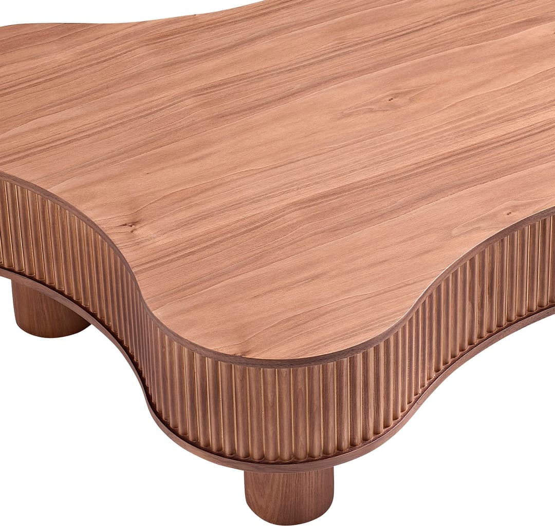 SalesFever Couchtisch Wohnzimmertisch organisch mit | Braun