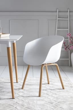 SalesFever Schalenstuhl Lund | Weiß