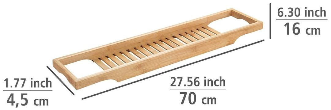WENKO Badewannenbrücke Bambusa | Holztöne