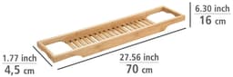 WENKO Badewannenbrücke Bambusa | Holztöne