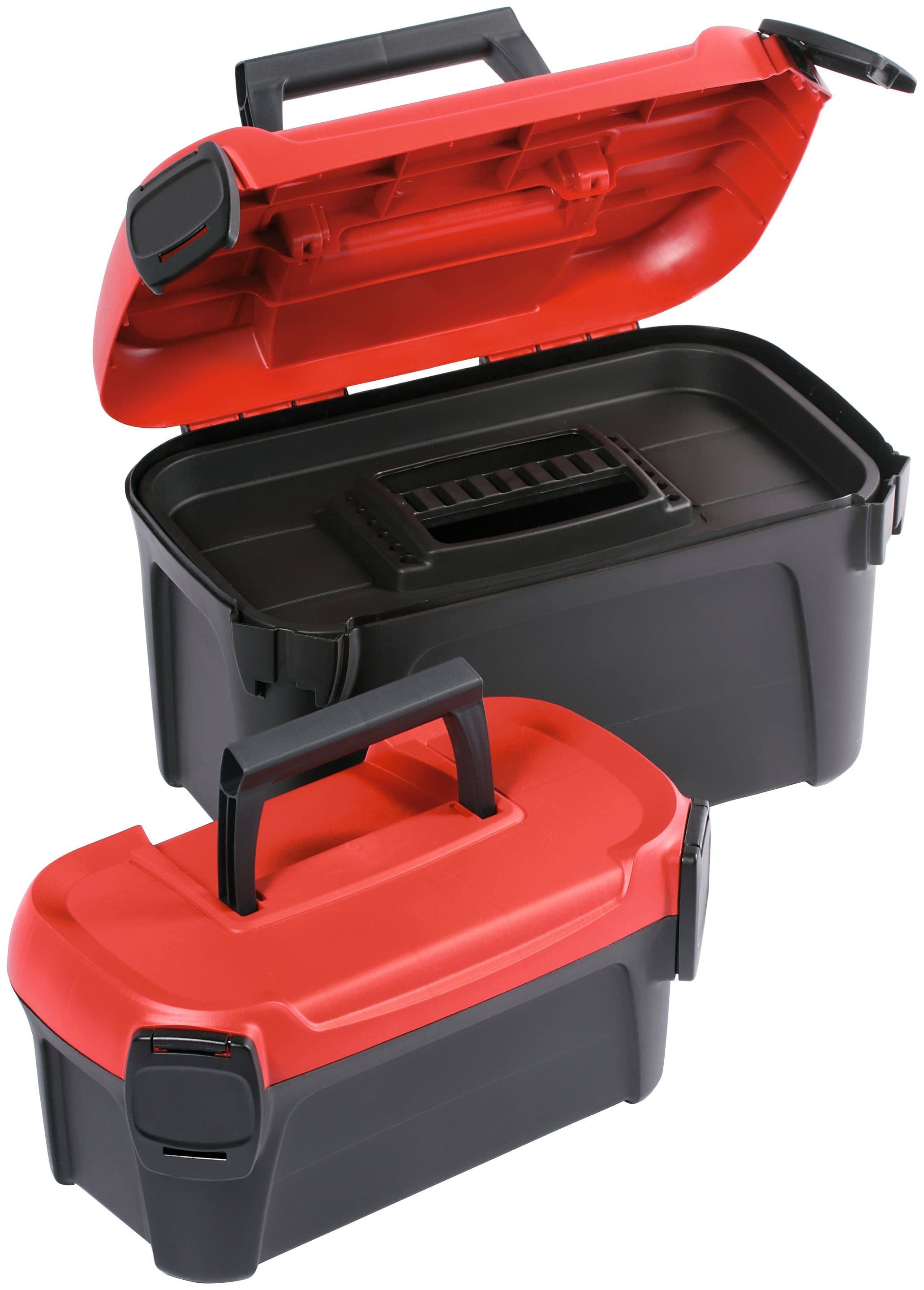 Prosperplast Werkzeugbox SMART (2 in 1 Set) | Schwarz